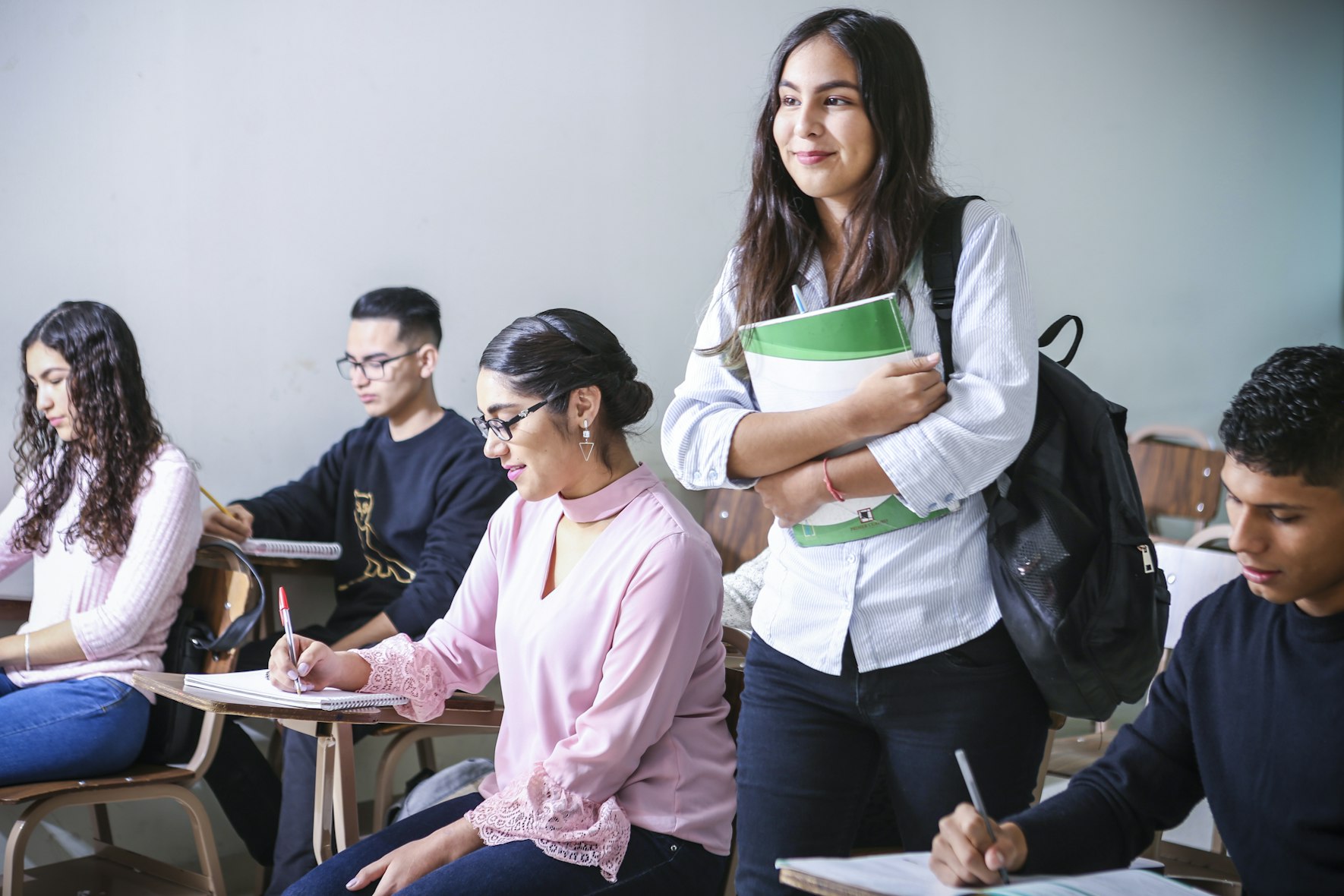 Students learning online